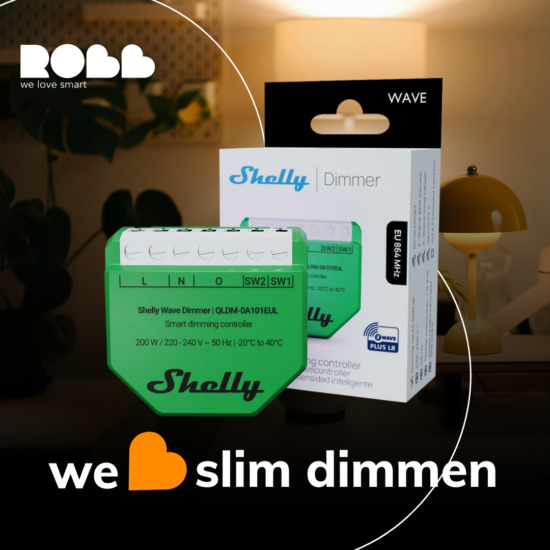 Slim dimmen met de kracht van Z-Wave - dit is de nieuwe Shelly Wave Dimmer